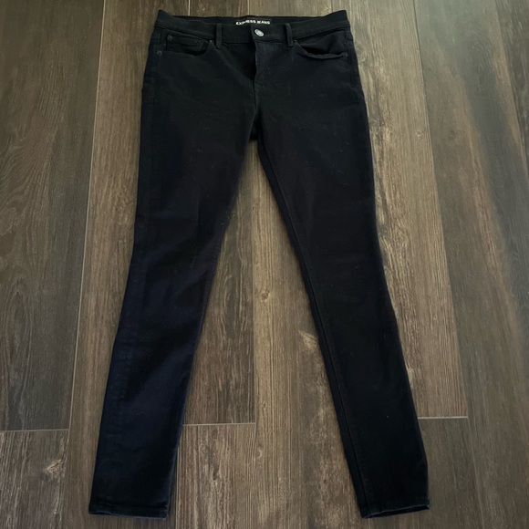 Express Mid Rise Black Legging Size 8